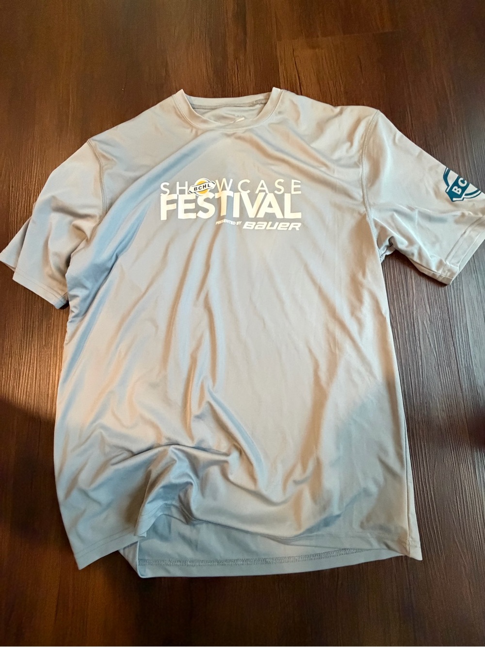 Bauer Light Gray BCHL Showcase Festival Short Sleeve Tee